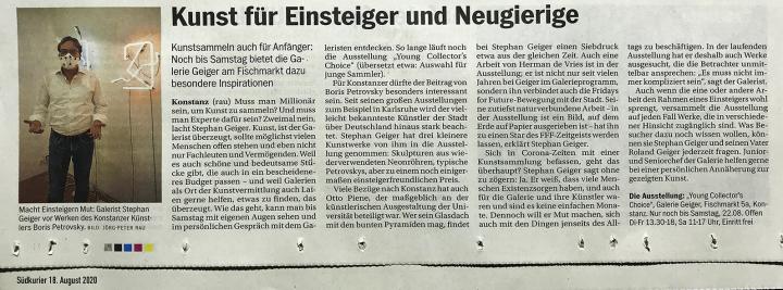 Artikel Südkurier 18.08.2020 - YCC20